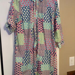 Talbots Multicolor Patterned Blouse
